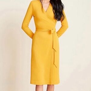 Ann Taylor Midi Wrap Dress